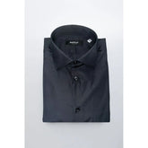 Baldinini Trend Black Cotton Men’s Shirt