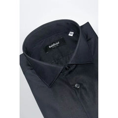 Baldinini Trend Black Cotton Men’s Shirt