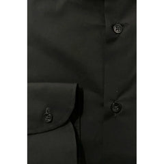 Baldinini Trend Black Cotton Men’s Shirt