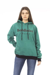 Baldinini Trend Black Cotton Women Hoodie - Hoodies