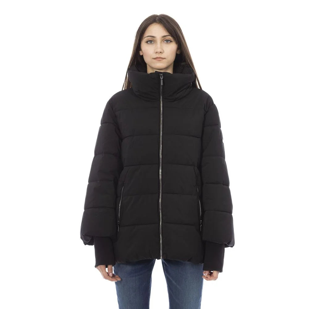 Baldinini Trend Black Polyamide Women Jacket - 3XL - Puffer Jackets