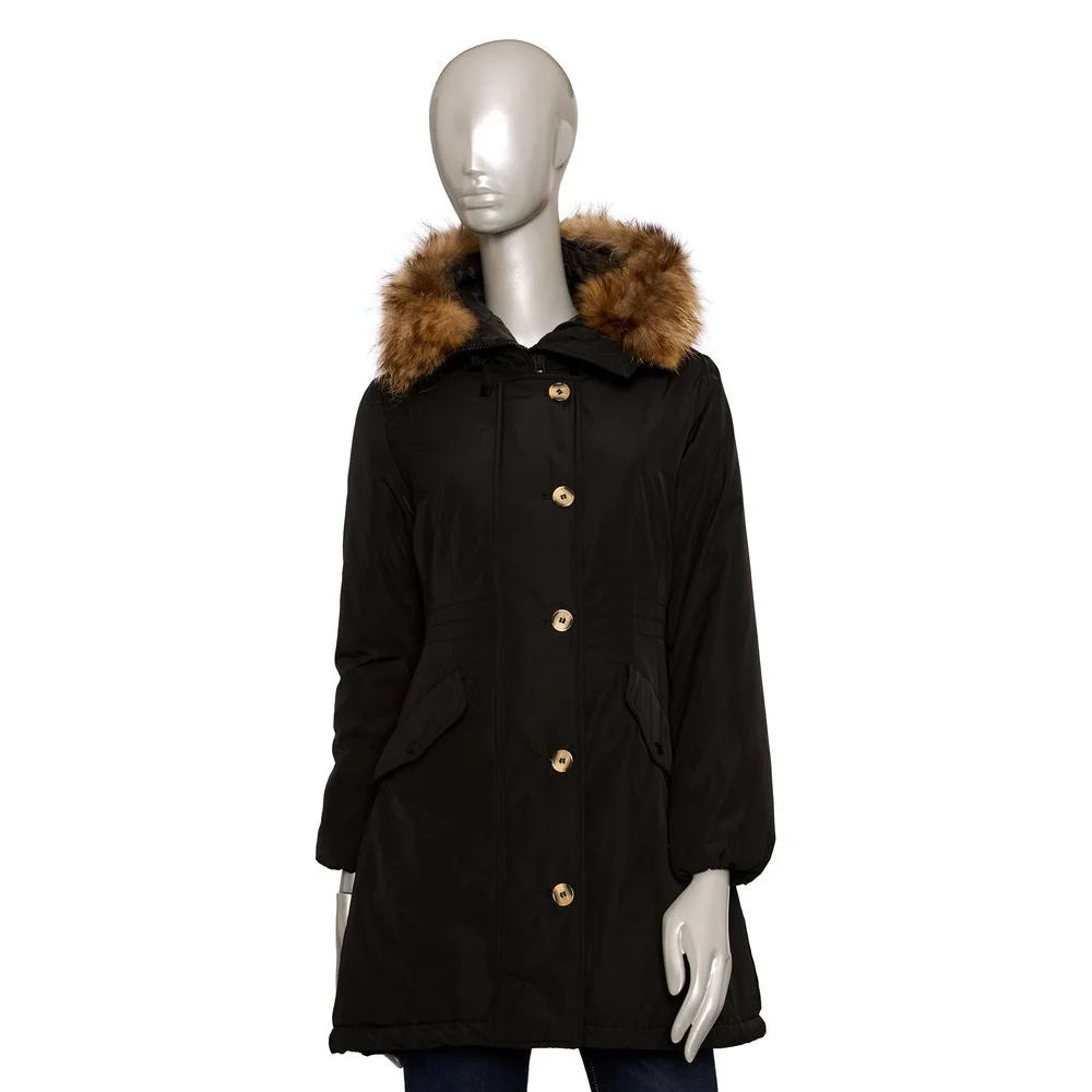Baldinini Trend Black Polyester Women Jacket - Overcoats