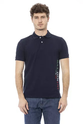 Baldinini Trend Blue Cotton Men Polo Shirt - Polos