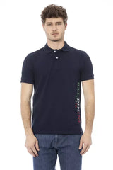 Baldinini Trend Blue Cotton Men Polo Shirt - Polos