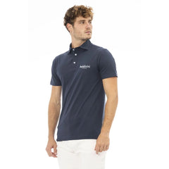Baldinini Trend Blue Cotton Men Polo Shirt - Polos