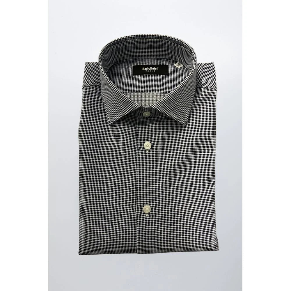 Baldinini Trend Blue Cotton Men Shirt