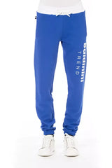 Baldinini Trend Blue Cotton Men Sport Pant - Joggers