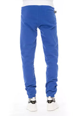Baldinini Trend Blue Cotton Men Sport Pant - XXL - Joggers