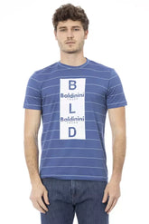 Baldinini Trend Blue Cotton Men T-Shirt - T-Shirts