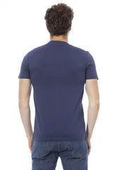 Baldinini Trend Blue Cotton Men T-Shirt - T-Shirts