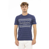 Baldinini Trend Blue Cotton Men T-Shirt - T-Shirts
