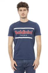 Baldinini Trend Blue Cotton Men T-Shirt - T-Shirts