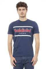 Baldinini Trend Blue Cotton Men T-Shirt - T-Shirts