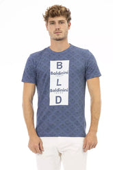 Baldinini Trend Blue Cotton Men T-Shirt - T-Shirts