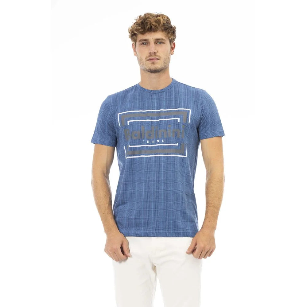 Baldinini Trend Blue Cotton Men T-Shirt - T-Shirts
