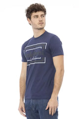 Baldinini Trend Blue Cotton Men T-Shirt - XL - T-Shirts