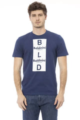 Baldinini Trend Blue Cotton Men T-Shirt - XS - T-Shirts