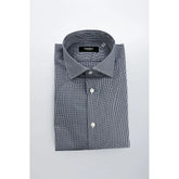 Baldinini Trend Blue Cotton Men’s Shirt