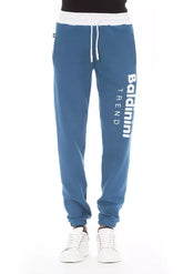 Baldinini Trend Blue Cotton Men’s Sport Pant - Joggers