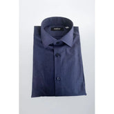 Baldinini Trend Blue Cotton Shirt