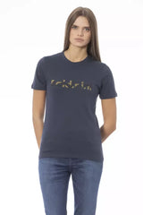 Baldinini Trend Blue Cotton Women T-Shirt - T-Shirts