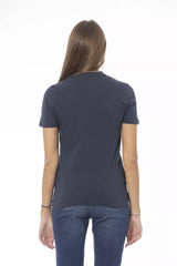 Baldinini Trend Blue Cotton Women T-Shirt - T-Shirts