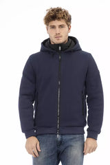 Baldinini Trend Blue Polyester Men Jacket - M - Track Jackets