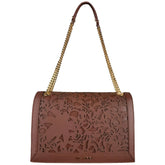 Baldinini Trend Brown Calfskin Women Crossbody Bag - Cross Body Bags