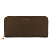 Baldinini Trend Exquisite Leather Zip Wallet in Brown - Wallets
