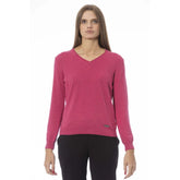 Baldinini Trend Fuchsia Cashmere Women Sweater - XL - Sweaters