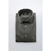 Baldinini Trend Gray Cotton Men Shirt