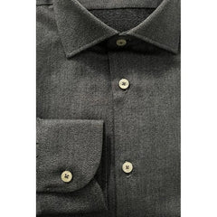Baldinini Trend Gray Cotton Men Shirt