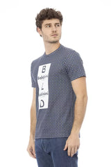 Baldinini Trend Gray Cotton Men T-Shirt - S - T-Shirts