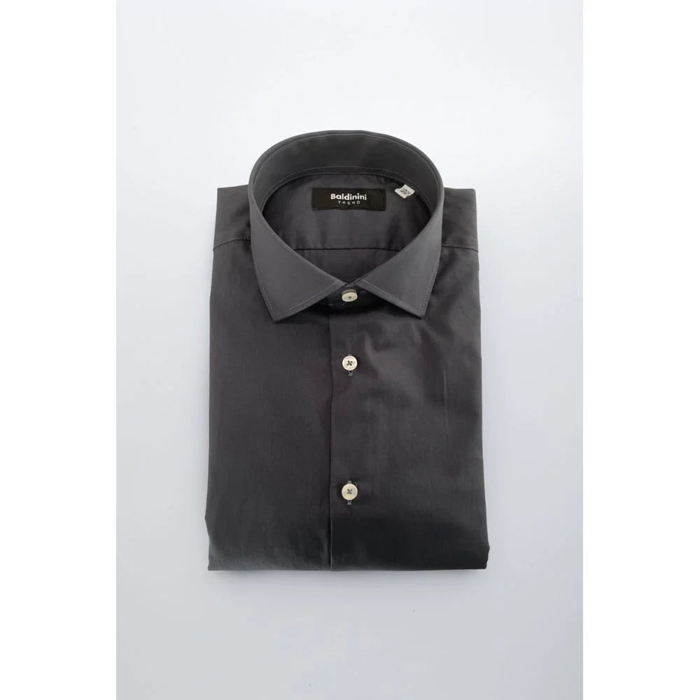 Baldinini Trend Gray Cotton Shirt