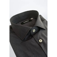 Baldinini Trend Gray Cotton Shirt