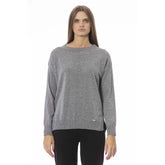 Baldinini Trend Gray Viscose Women Sweater - M - Sweaters
