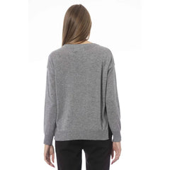 Baldinini Trend Gray Viscose Women Sweater - M - Sweaters