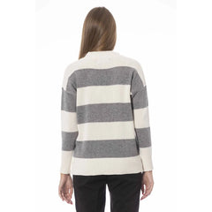 Baldinini Trend Gray Wool Women Sweater - M - Sweaters