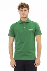 Baldinini Trend Green Cotton Men Polo - 3XL - Polos