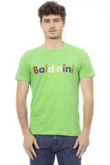 Baldinini Trend Green Cotton Men T-Shirt - T-Shirts