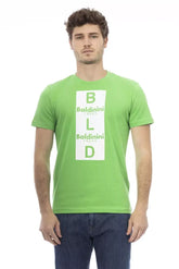 Baldinini Trend Green Cotton Men T-Shirt - T-Shirts