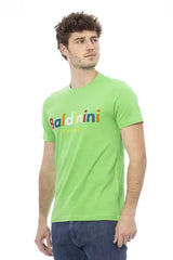 Baldinini Trend Green Cotton Men T-Shirt - T-Shirts