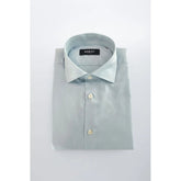 Baldinini Trend Light Blue Cotton Men Shirt