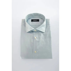 Baldinini Trend Light Blue Cotton Men Shirt