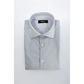 Baldinini Trend Light Blue Cotton Men Shirt