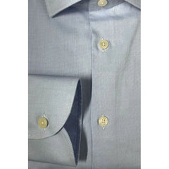 Baldinini Trend Light Blue Cotton Men Shirt