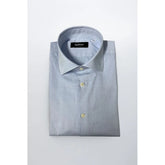 Baldinini Trend Light Blue Cotton Men Shirt