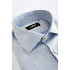 Baldinini Trend Light Blue Cotton Men Shirt
