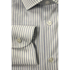 Baldinini Trend Light Blue Cotton Men Shirt