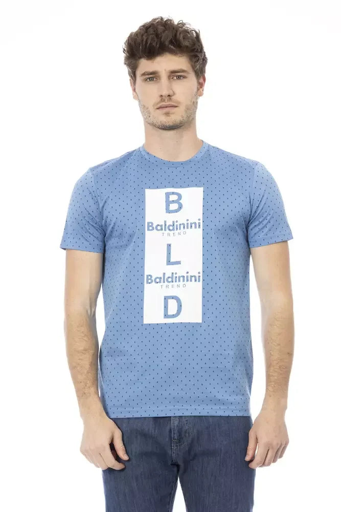 Baldinini Trend Light Blue Cotton Men T-Shirt - XS - T-Shirts